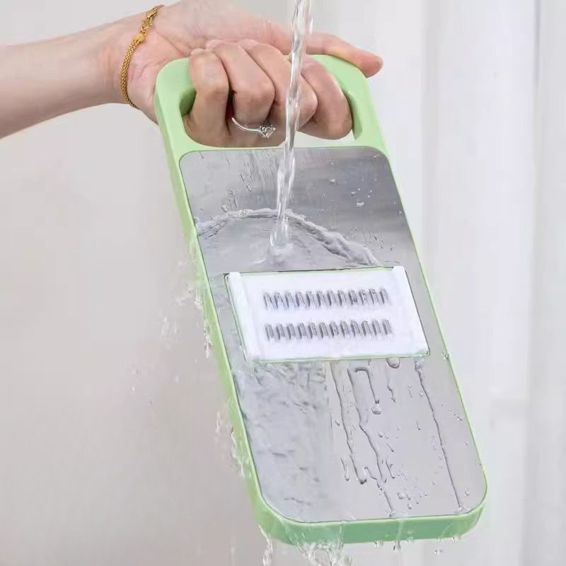 Multifunctional Safe Vegetable Slicer - Multi-blade Cutting, Anti-slip Design, Easy to Clean(Includes Five Different Blades)